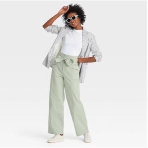 Women's High-Rise Wide Leg
Paperbag Pants - A New Day™